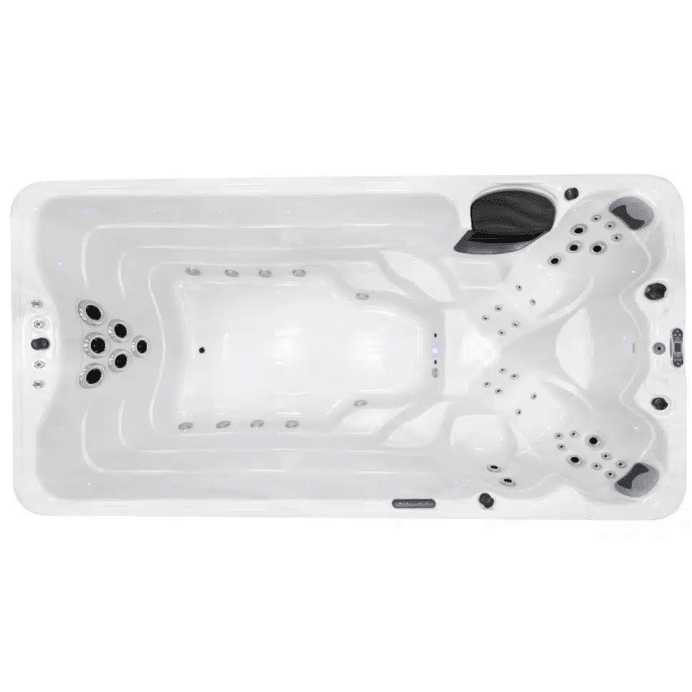 Ares Coral Swim Spa Marble White. Cheap UK Swim Spa