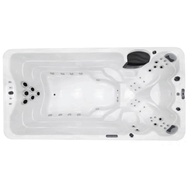 Ares Coral Swim Spa Marble White. Cheap UK Swim Spa