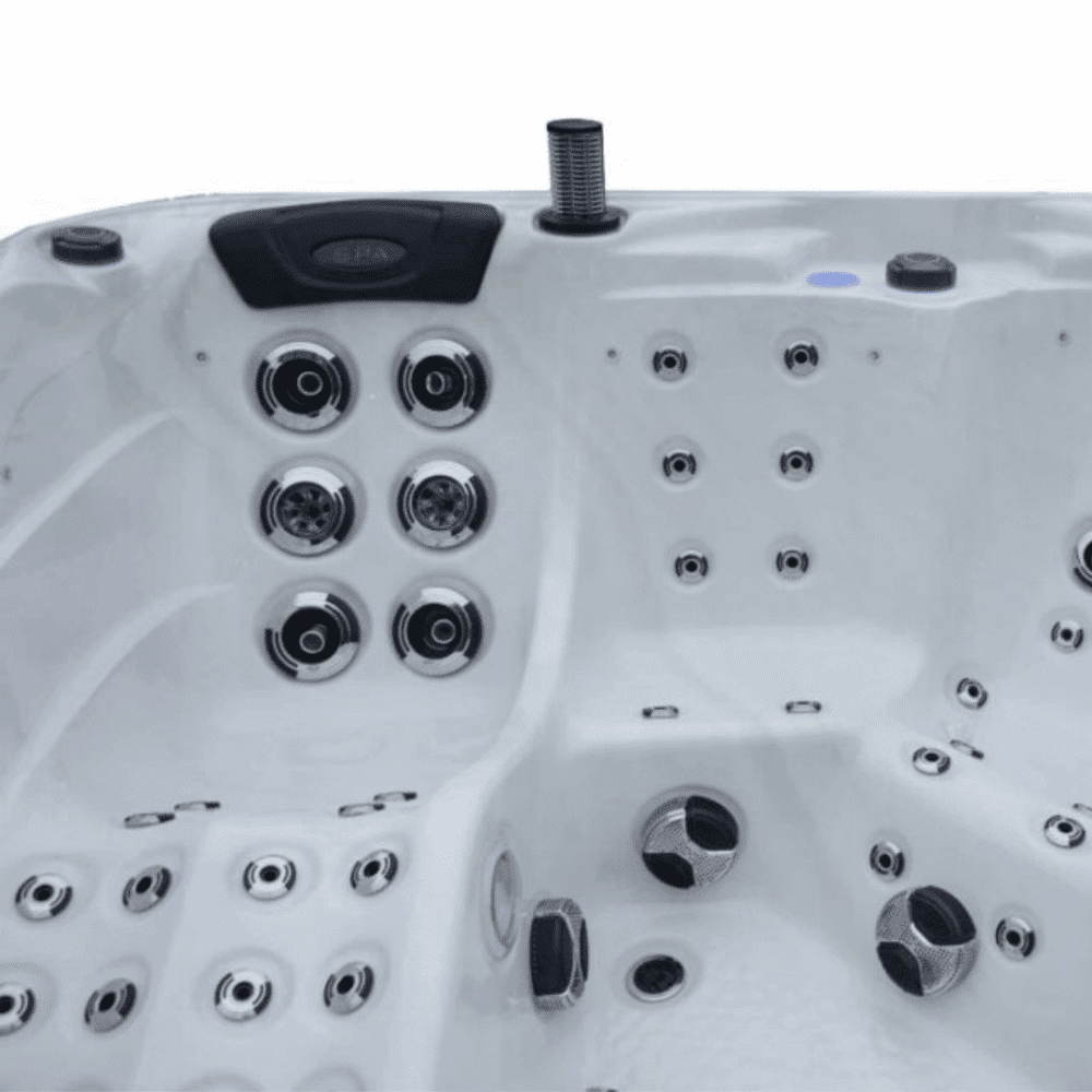 Monaco 2 Lounger 32 Amp Hot Tub 2 Loungers 3 Seats Lots Of Jets Marble White