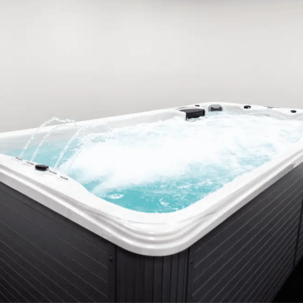 Ares Coral Swim Spa Marble White. Cheap UK Swim Spa