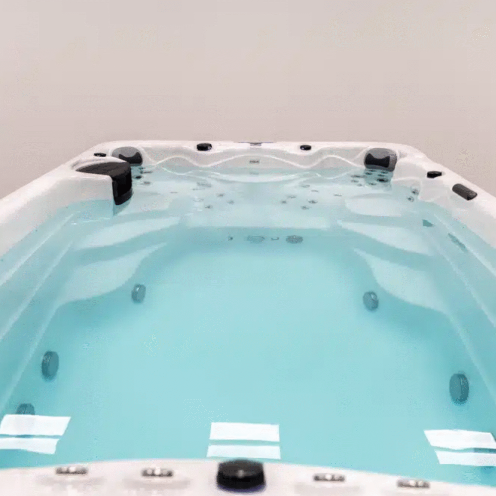 Ares Coral Swim Spa Marble White. Cheap UK Swim Spa