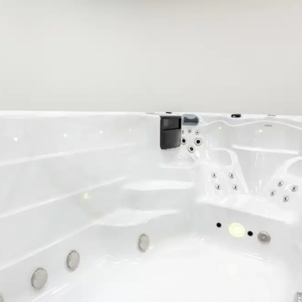 Ares Coral Swim Spa Marble White. Cheap UK Swim Spa