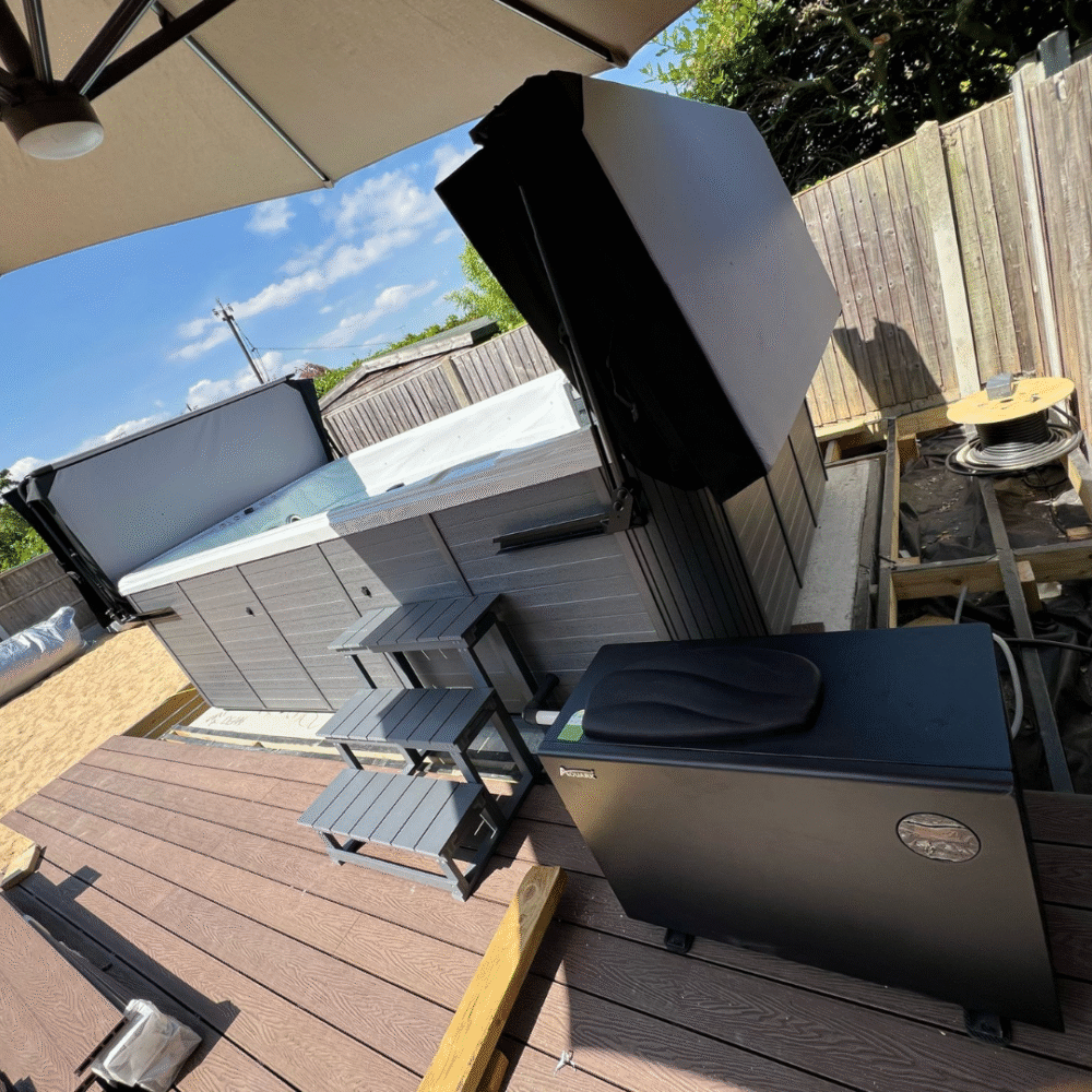 Ares Coral Swim Spa Marble White. Cheap UK Swim Spa