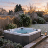 5 people hot tub marble white