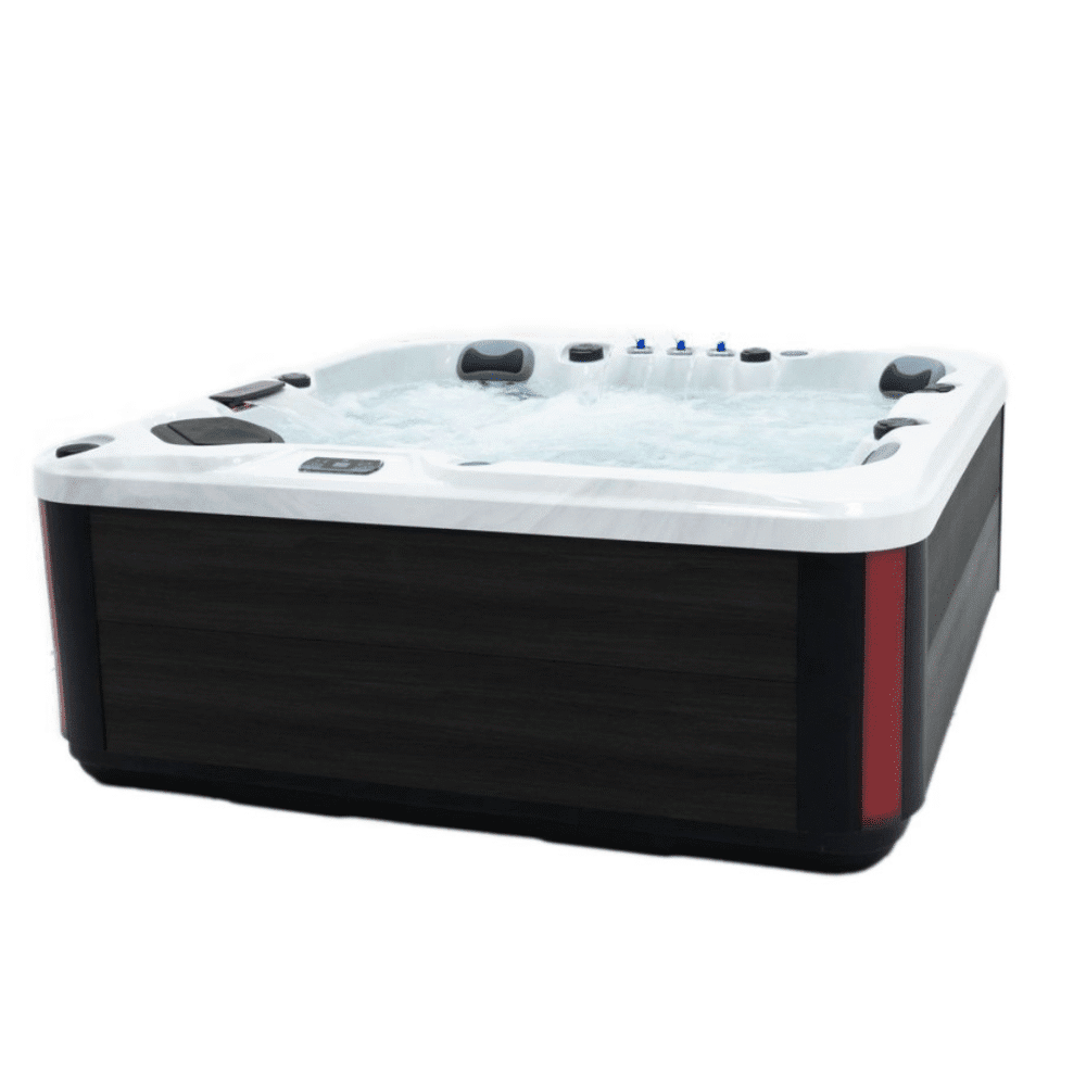 Amalfi Hot Tub 32 Amp 2 Loungers 3 Seats Marble White