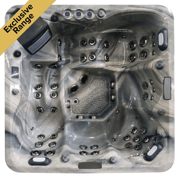 Brisbane Hot Tub 32 Amp Odyssey Grey 2 Loungers, 3 Seats