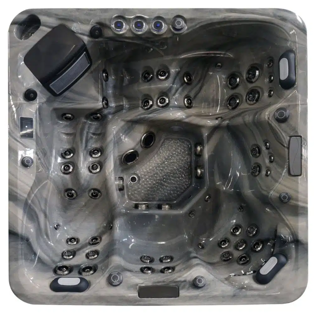 Brisbane hot tub Odyssey overhead view