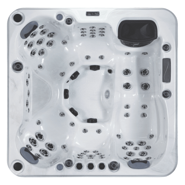 Sorrento Hot Tub 1 Lounger 4 Seats 32Amp Marble White