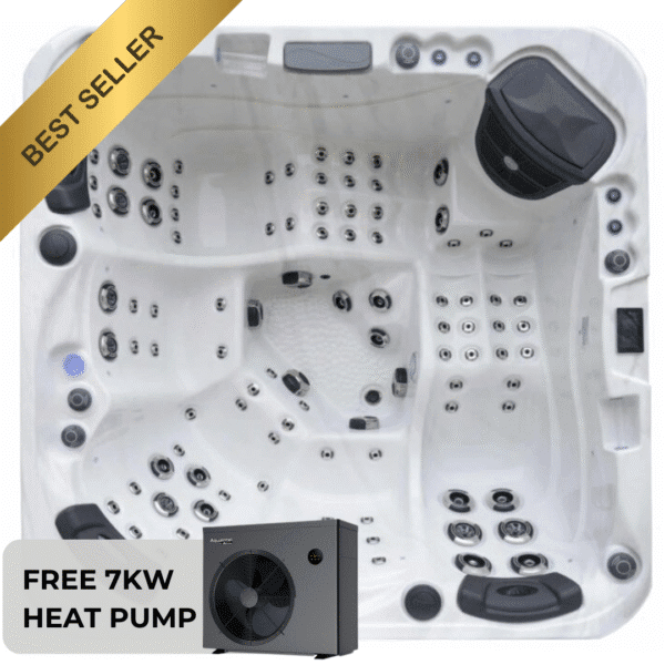 Monaco 2 Lounger 32 Amp Hot Tub 2 Loungers 3 Seats Lots Of Jets Marble White