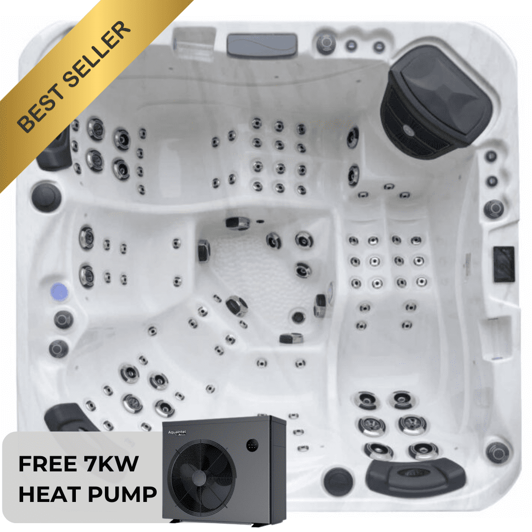 Monaco 2 Lounger Hot Tub With 7KW Heat Pump